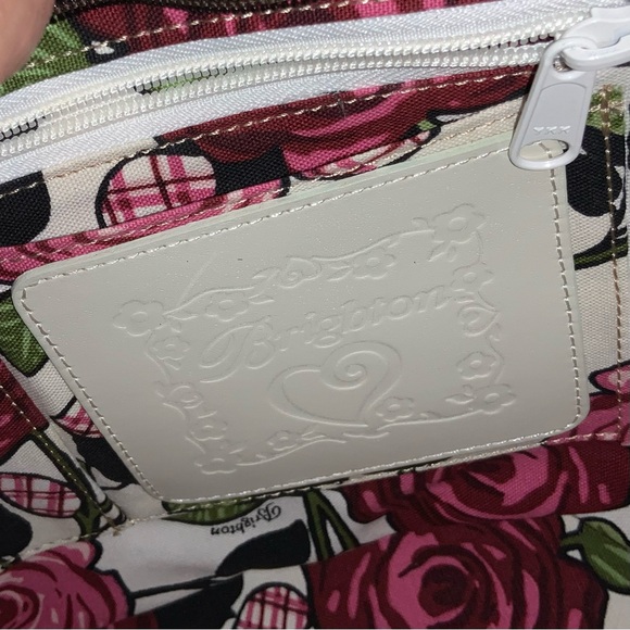 Brighton Woven Straw & Embossed Leather Shoulder Bag - Picture 4 of 15